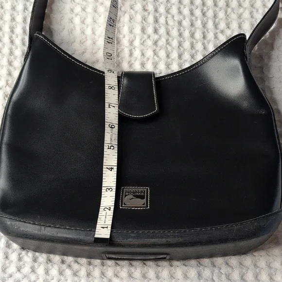 Dooney & Bourke Black Leather Shoulder Bag - Picture 9 of 11